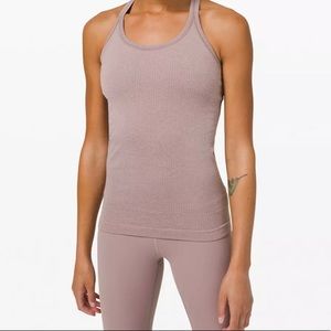 Lululemon Striped Shelf Bra Tank